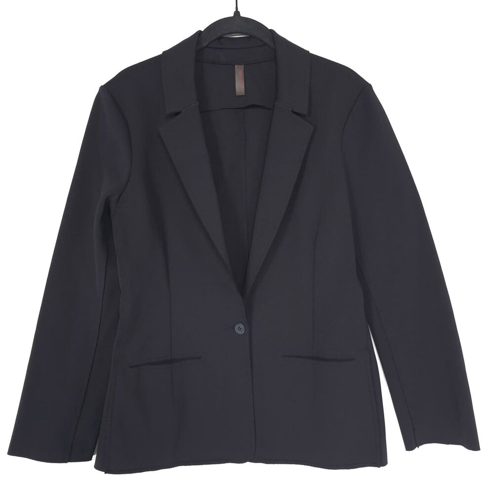 COMMANDO Women's Black Jacket MEDIUM Stretch Minimalist Tailored Blazer PORTUGAL